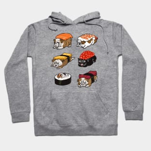 Sushi English Bulldog Hoodie